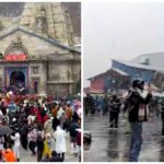 बर्फ की सफेद चादर में लिपटी बाबा केदार की नगरी, श्रद्धालुओं के खिले चेहरे, ठंड से बढ़ी मुश्किलें